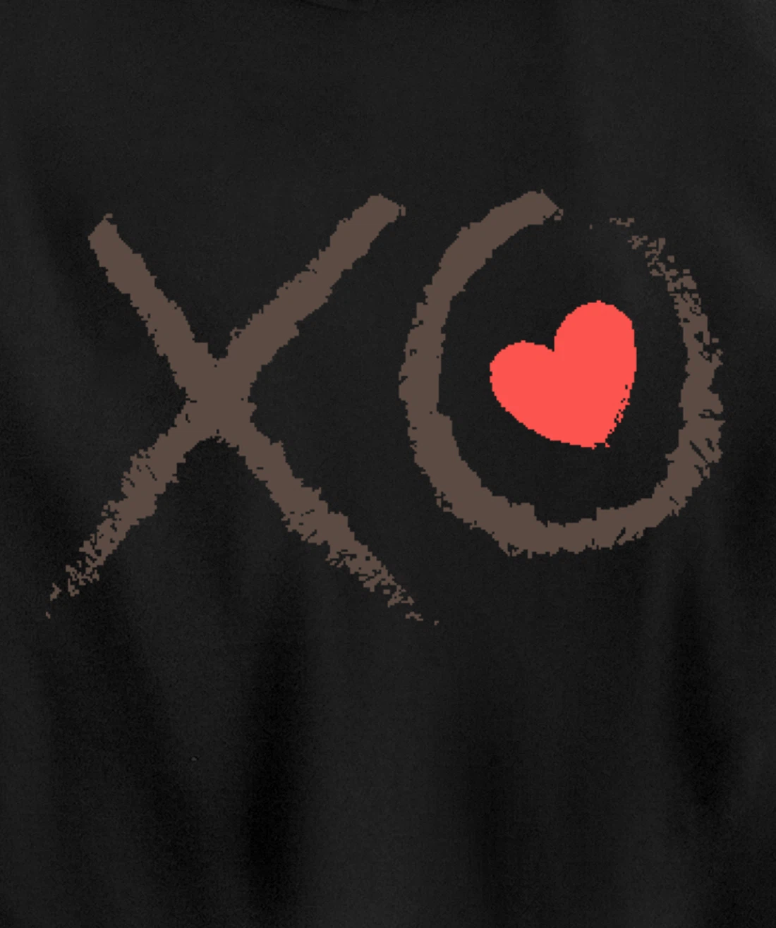 Valentines Day XOXO Heart Love Hug Kiss XO Hugs & Kisses Pullover Hoodie
