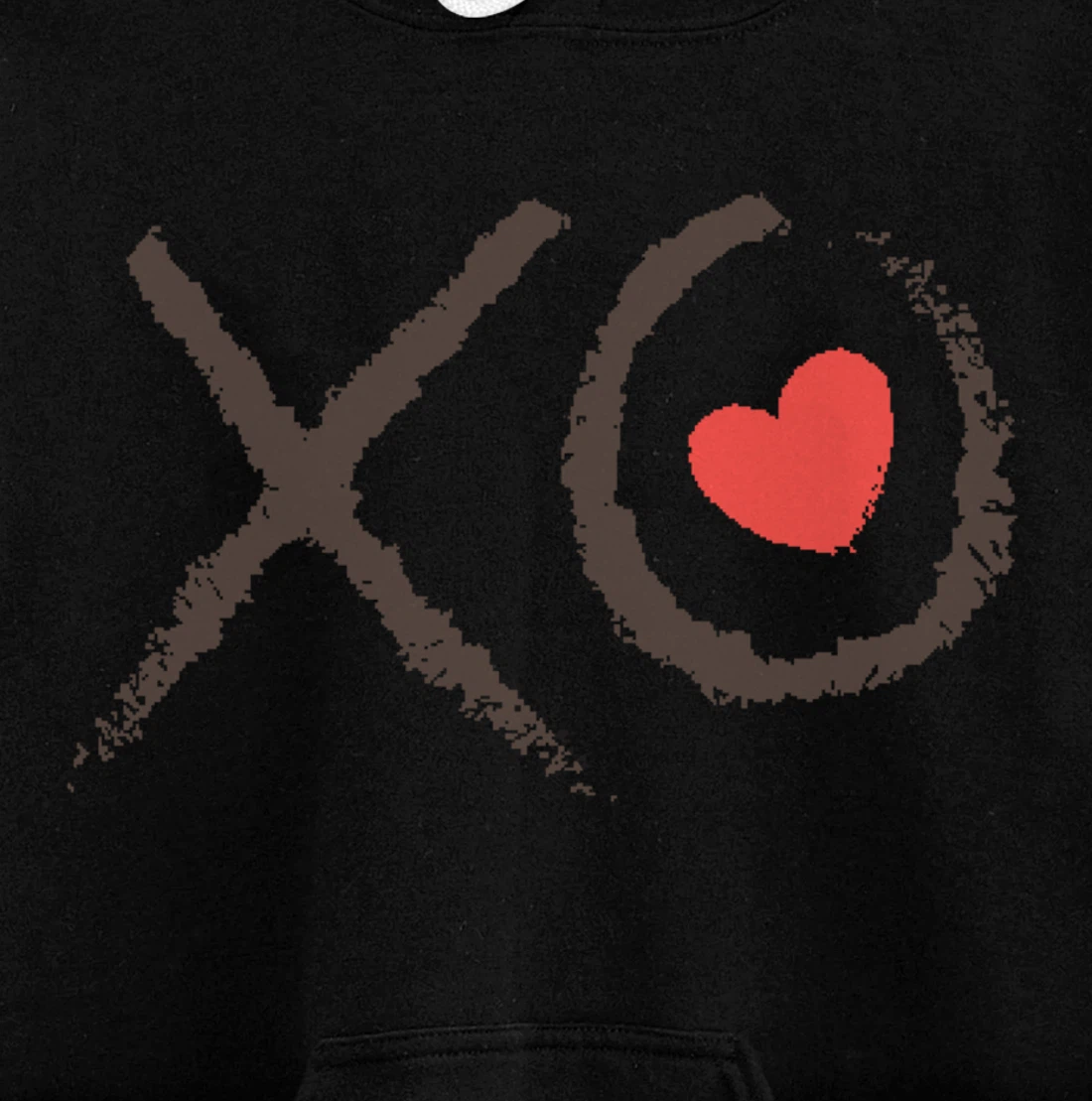 Valentines Day XOXO Heart Love Hug Kiss XO Hugs & Kisses Pullover Hoodie