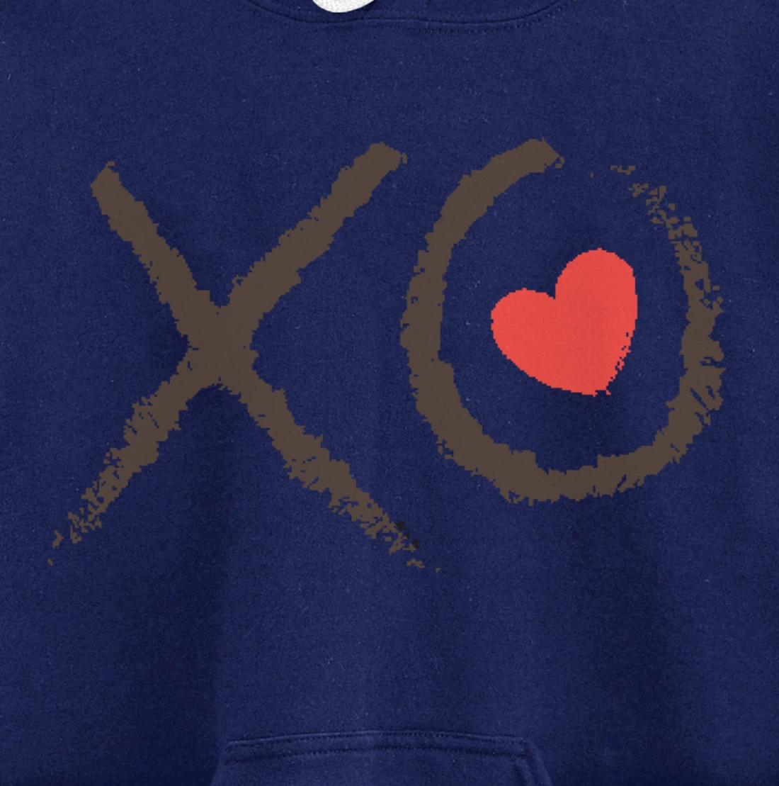 Valentines Day XOXO Heart Love Hug Kiss XO Hugs & Kisses Pullover Hoodie