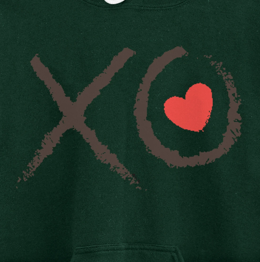 Valentines Day XOXO Heart Love Hug Kiss XO Hugs & Kisses Pullover Hoodie