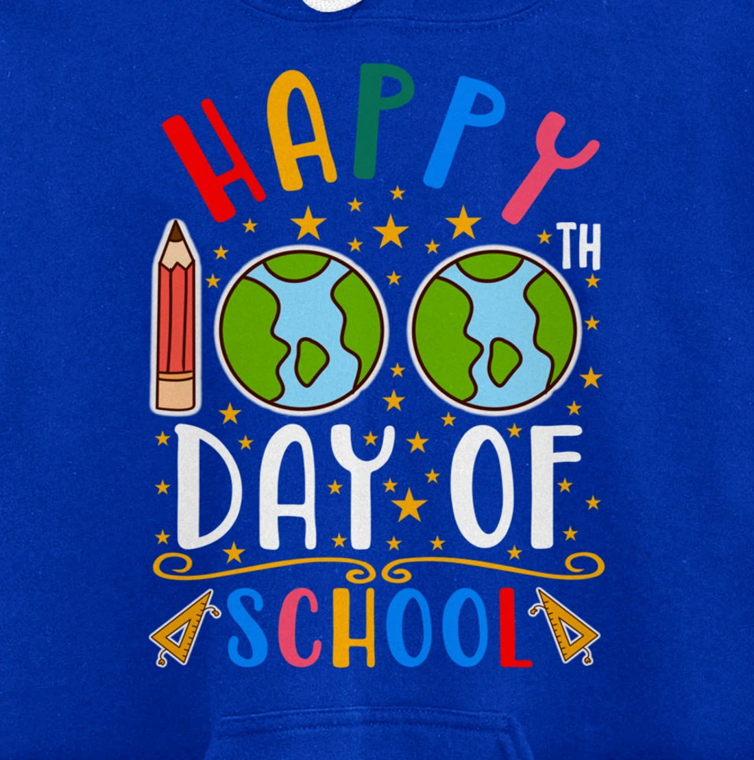 Happy 100th Day of School Teacher Student 100 Days Gifts Pullover Hoodie