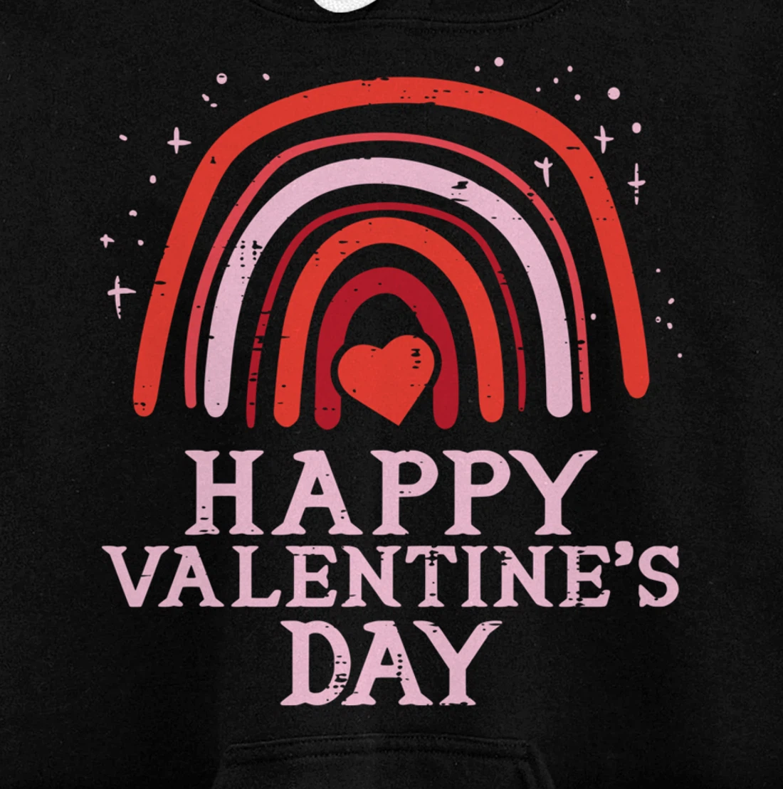 Happy Valentines Day Rainbow Cute Women Valentine Pullover Hoodie