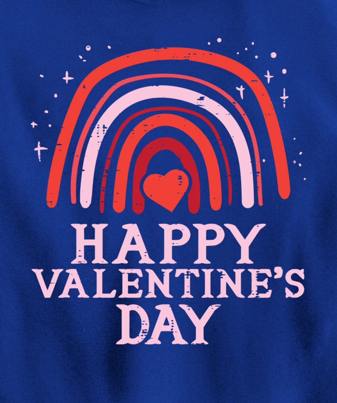 Happy Valentines Day Rainbow Cute Women Valentine Pullover Hoodie