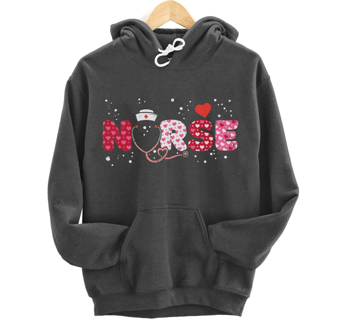 Nurse Valentines Day Valentine ER ICU NICU RN Nurses Women Pullover Hoodie