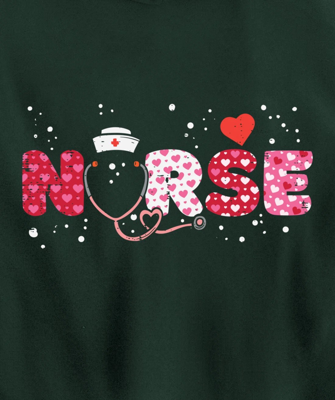 Nurse Valentines Day Valentine ER ICU NICU RN Nurses Women Pullover Hoodie