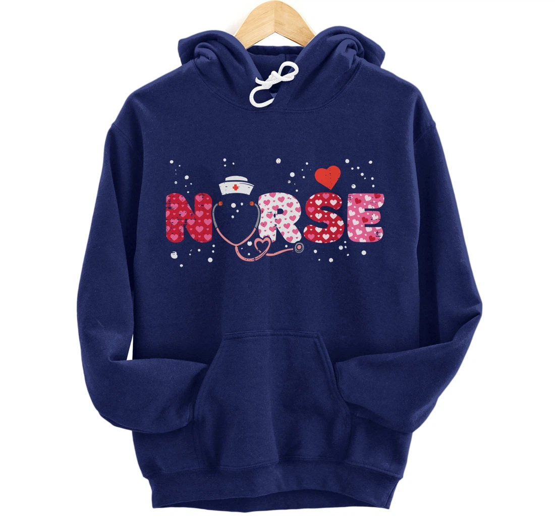 Nurse Valentines Day Valentine ER ICU NICU RN Nurses Women Pullover Hoodie