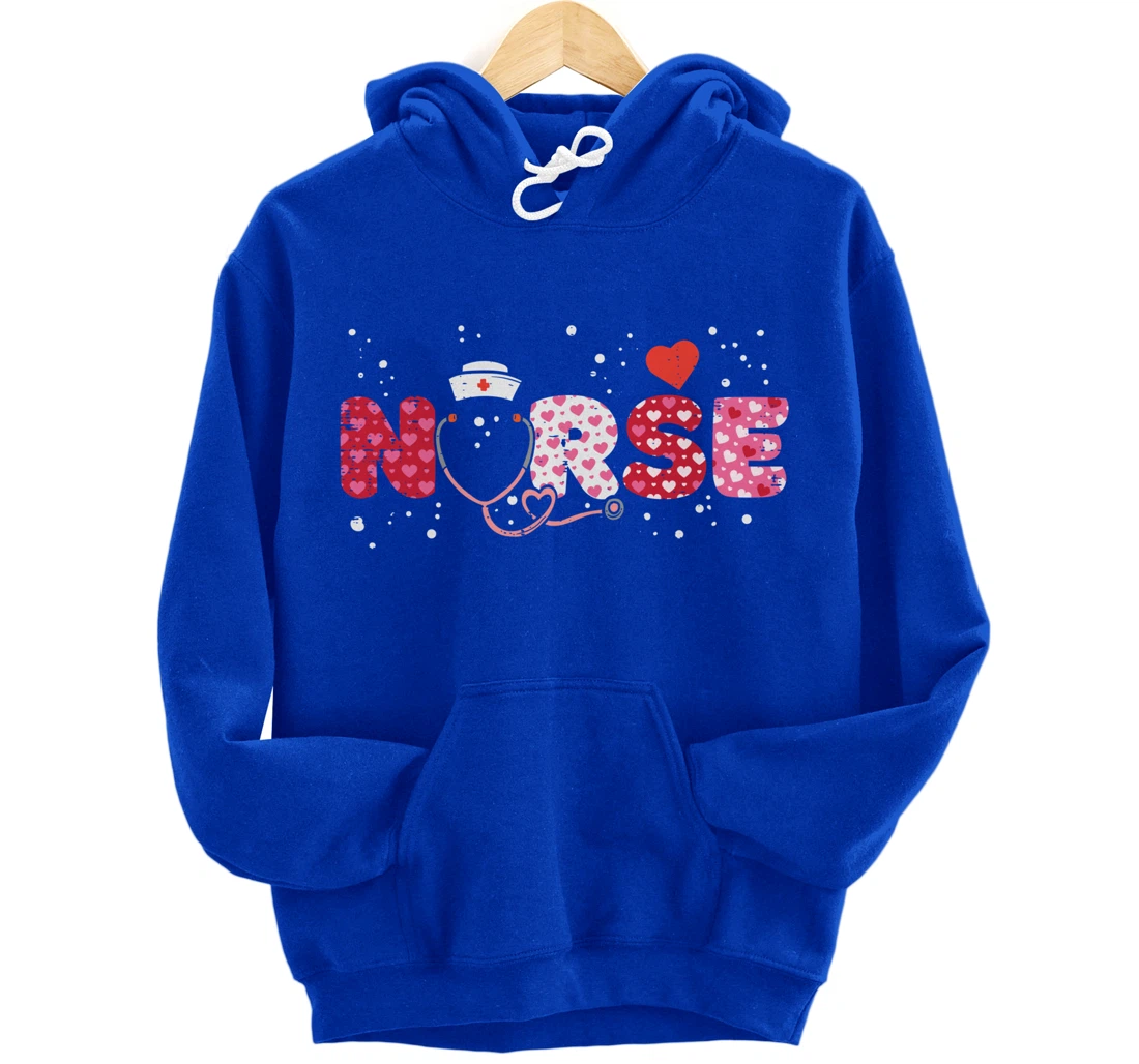 Nurse Valentines Day Valentine ER ICU NICU RN Nurses Women Pullover Hoodie