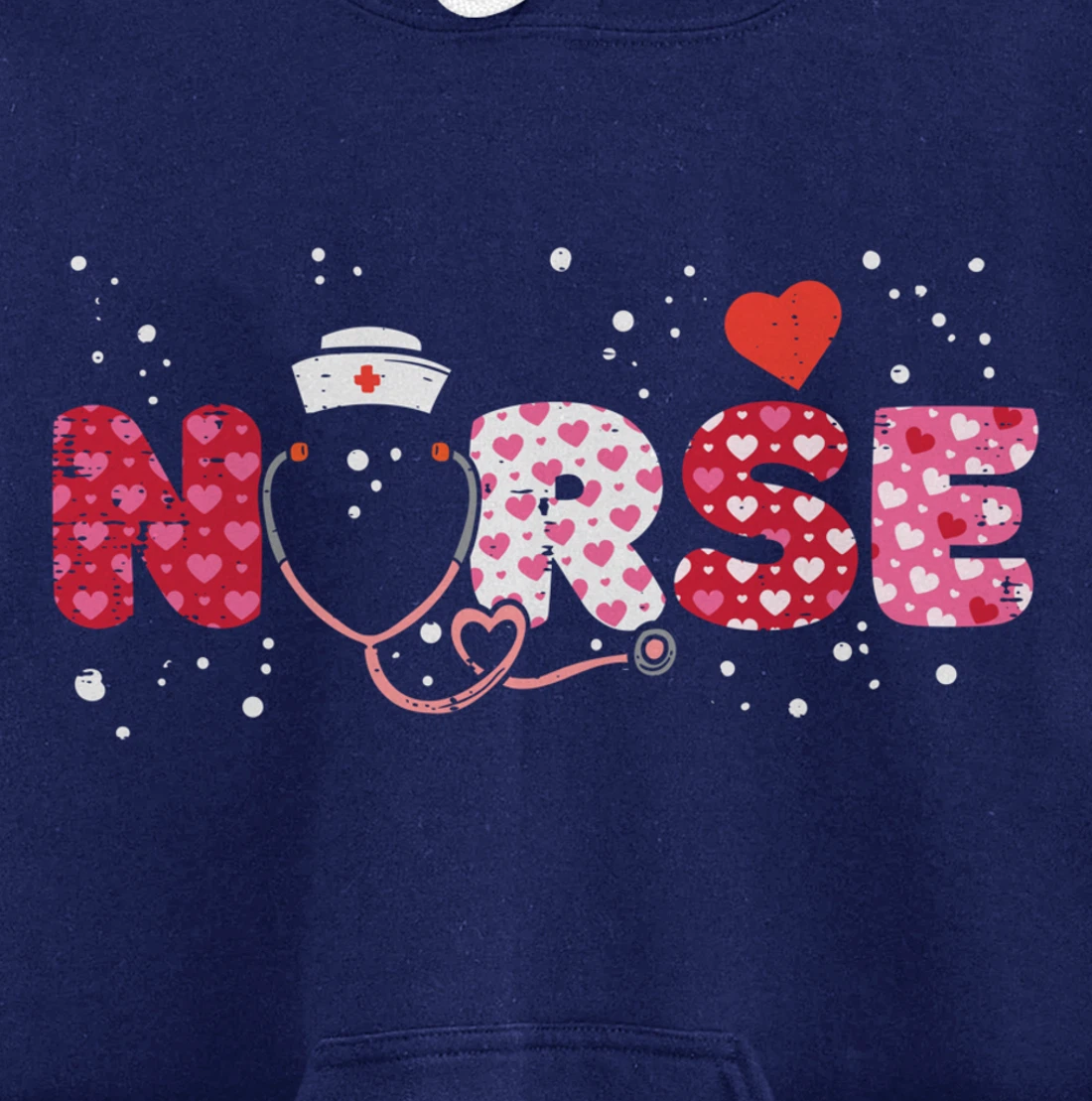 Nurse Valentines Day Valentine ER ICU NICU RN Nurses Women Pullover Hoodie