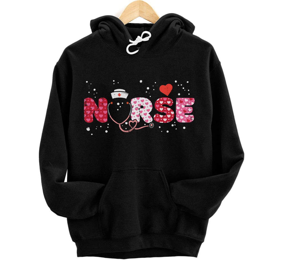 Nurse Valentines Day Valentine ER ICU NICU RN Nurses Women Pullover Hoodie