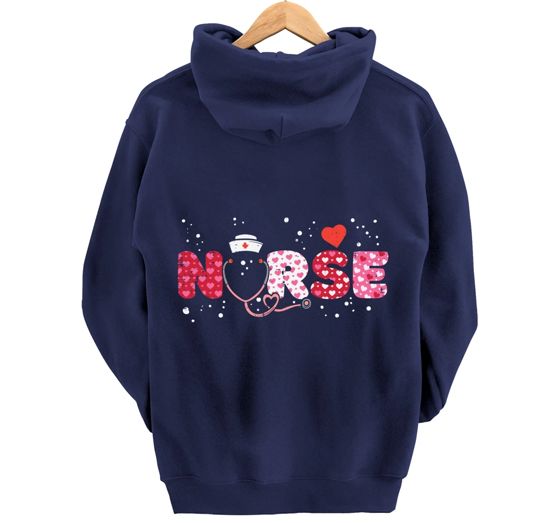 Nurse Valentines Day Valentine ER ICU NICU RN Nurses Women Pullover Hoodie