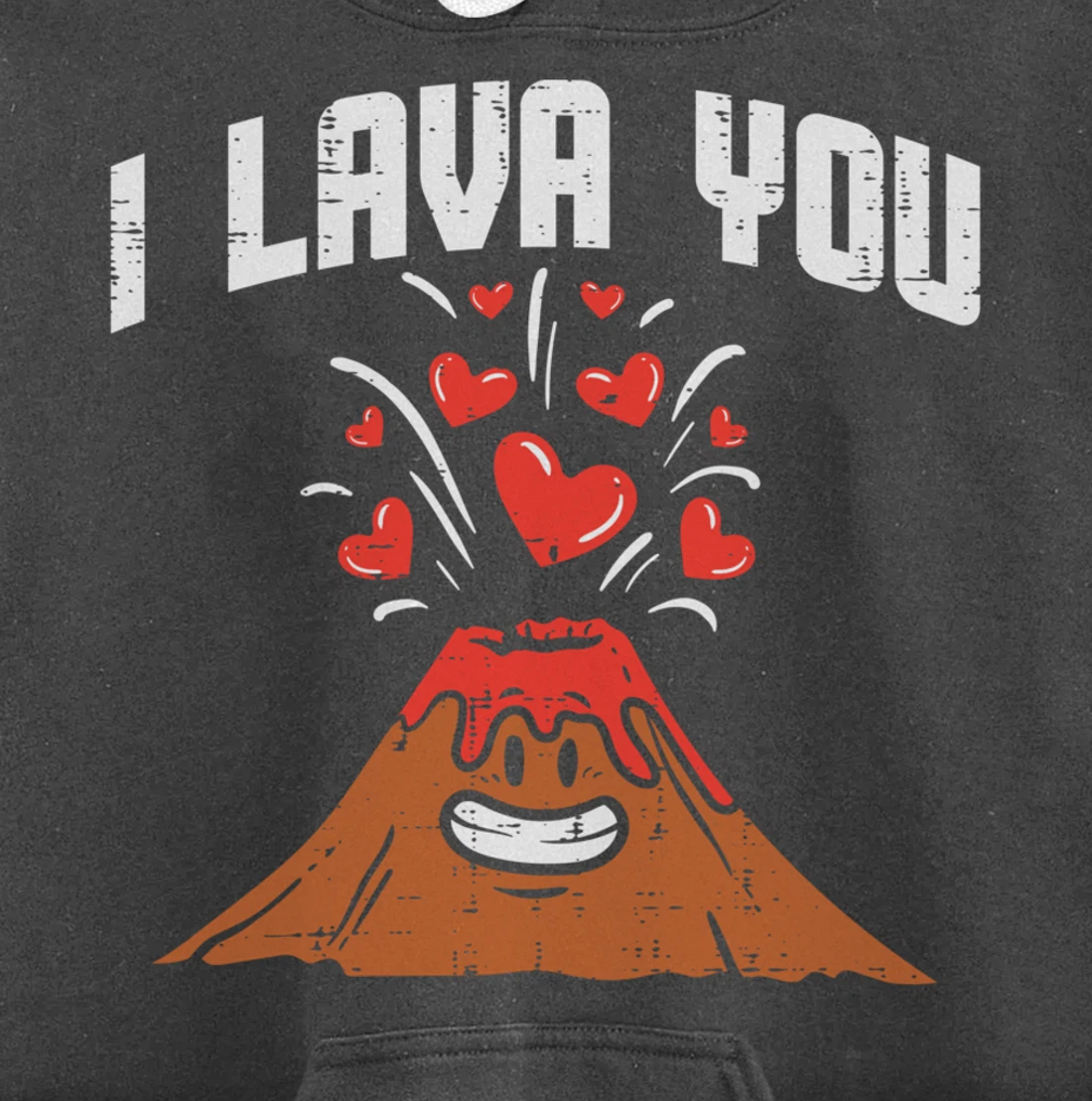 I Lava You Cute Volcano Valentines Day Geology Volcanologist Pullover Hoodie