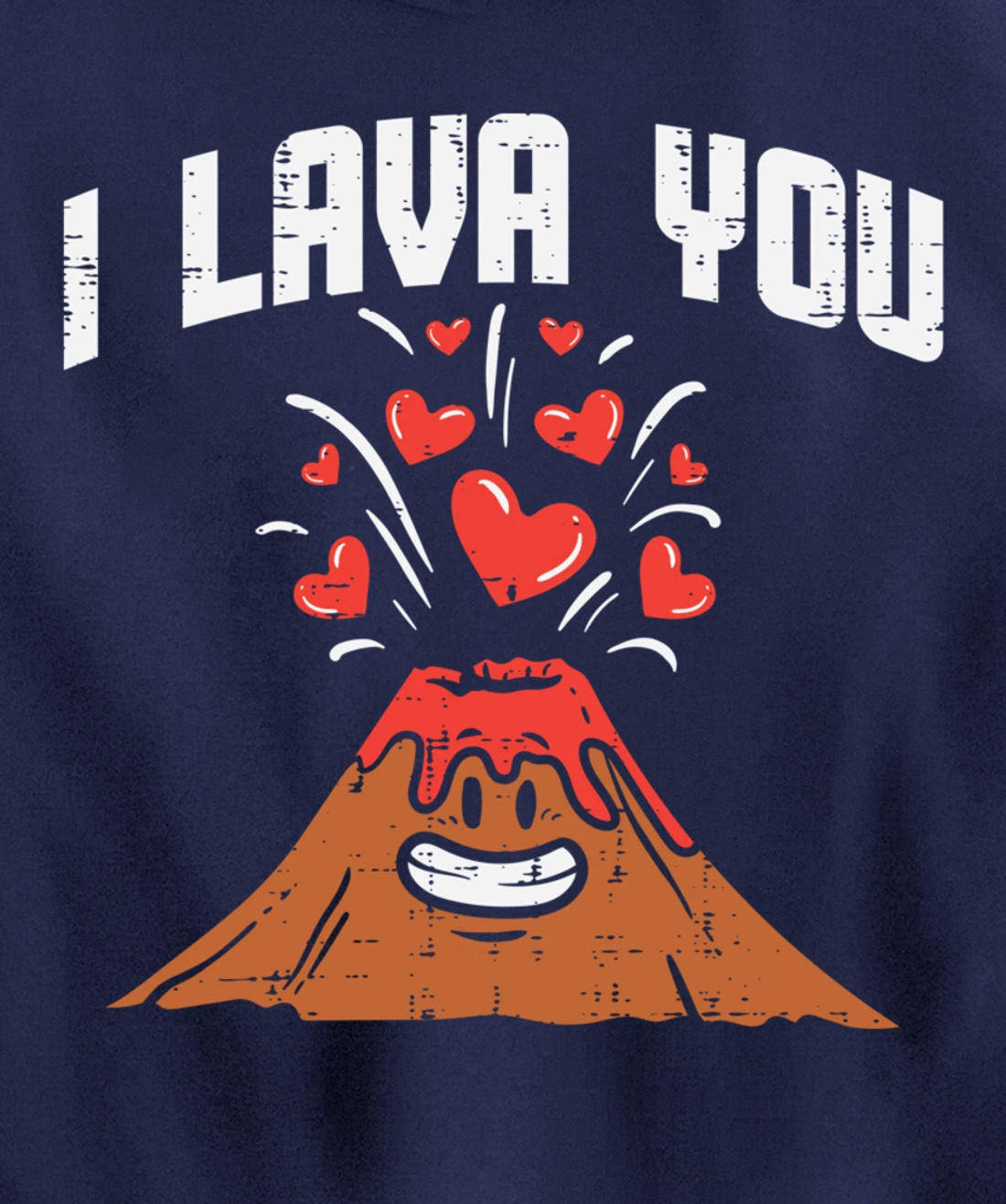 I Lava You Cute Volcano Valentines Day Geology Volcanologist Pullover Hoodie