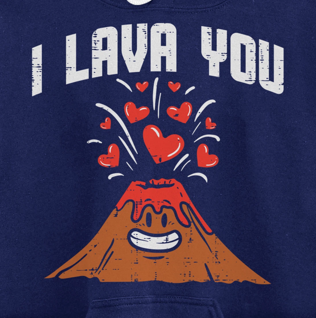 I Lava You Cute Volcano Valentines Day Geology Volcanologist Pullover Hoodie