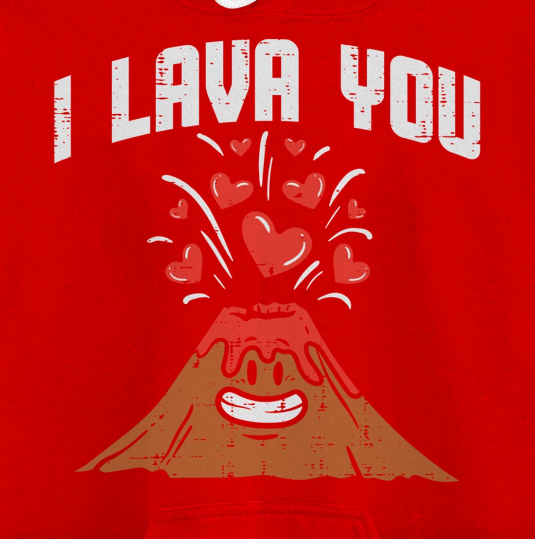 I Lava You Cute Volcano Valentines Day Geology Volcanologist Pullover Hoodie