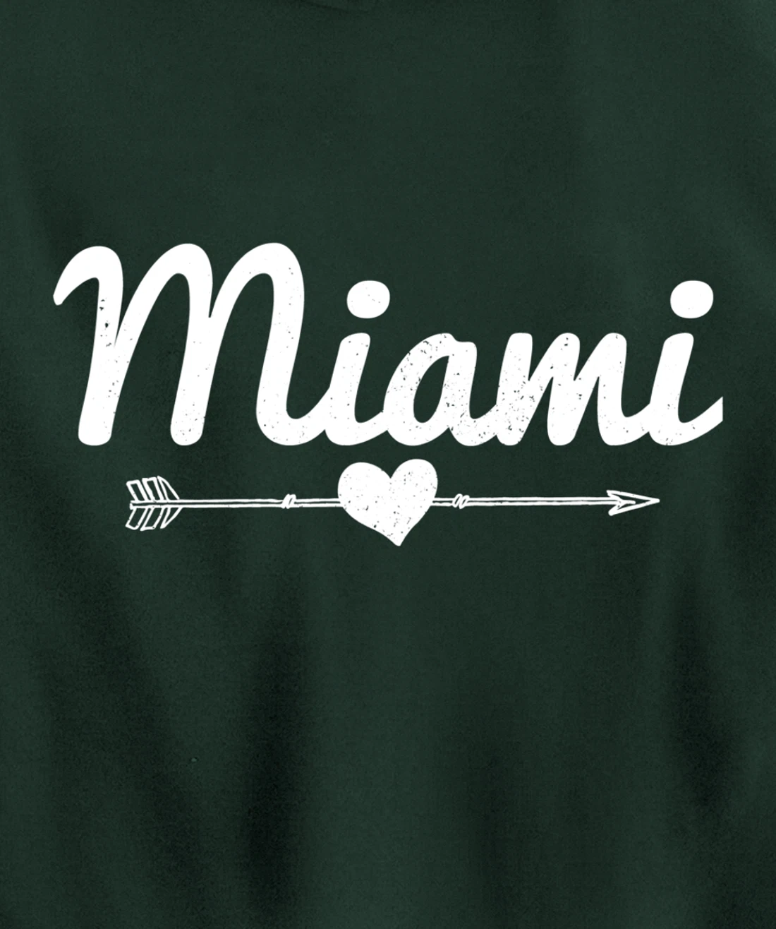 Miami Arrow Heart Florida Pullover Hoodie