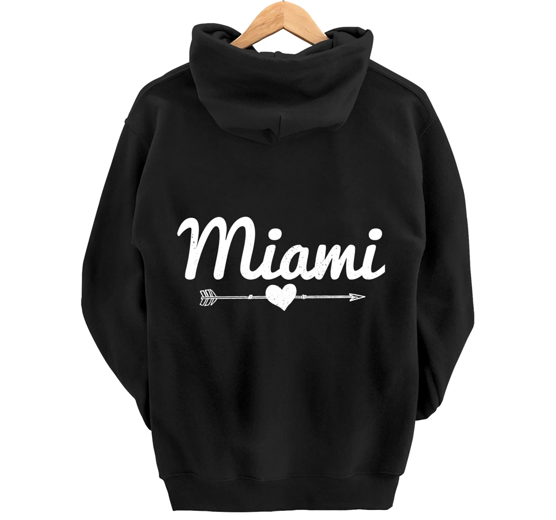 Miami Arrow Heart Florida Pullover Hoodie