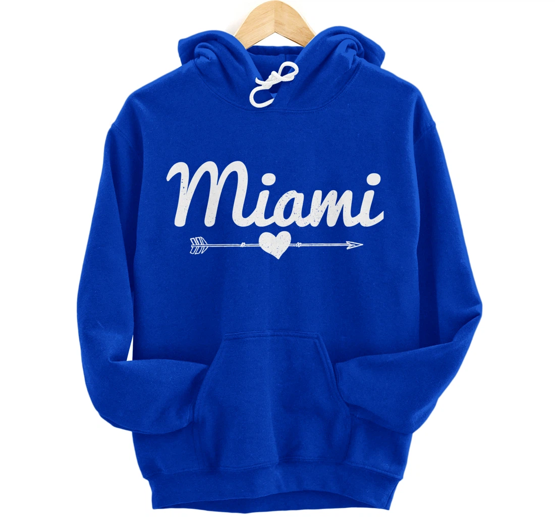 Miami Arrow Heart Florida Pullover Hoodie