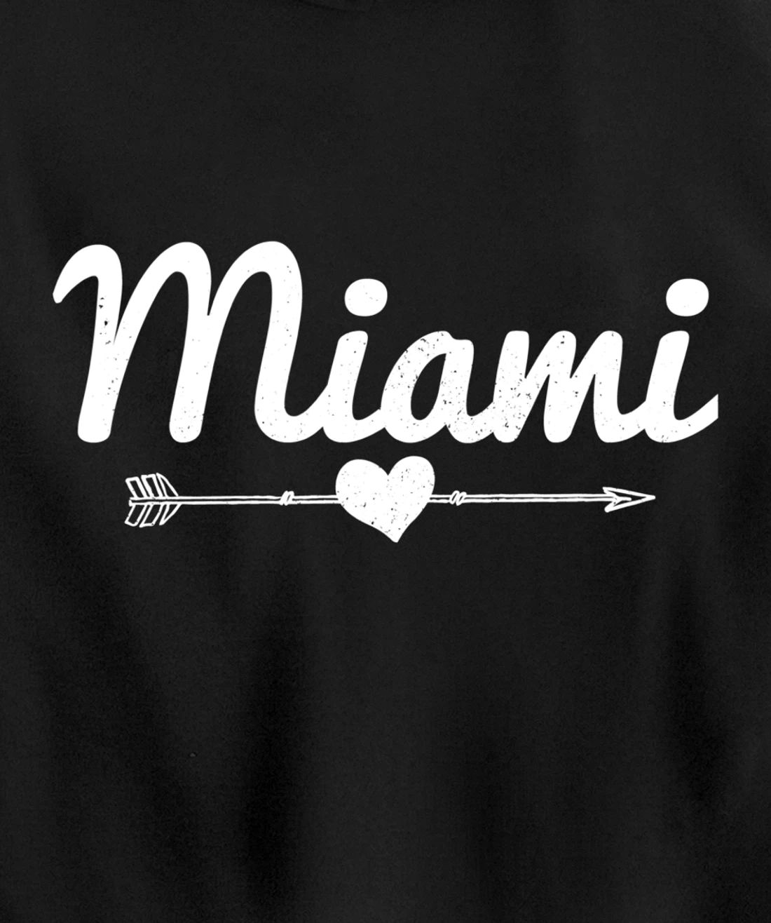 Miami Arrow Heart Florida Pullover Hoodie