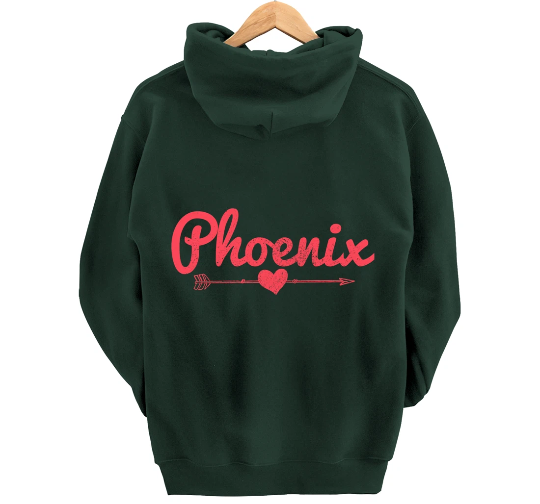 Phoenix Aizona Arrow Heart Pride Pullover Hoodie