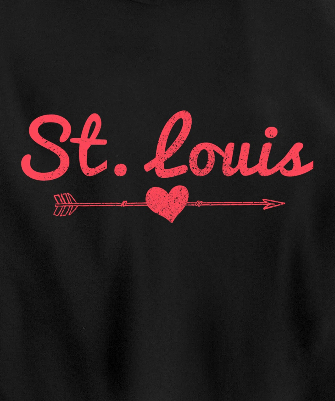 St. Louis Missouri Arrow Heart Pride Pullover Hoodie
