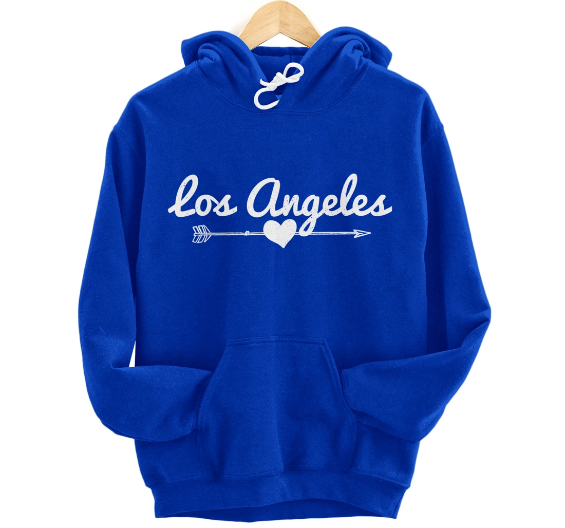 Los Angeles Arrow Heart LA California Pullover Hoodie