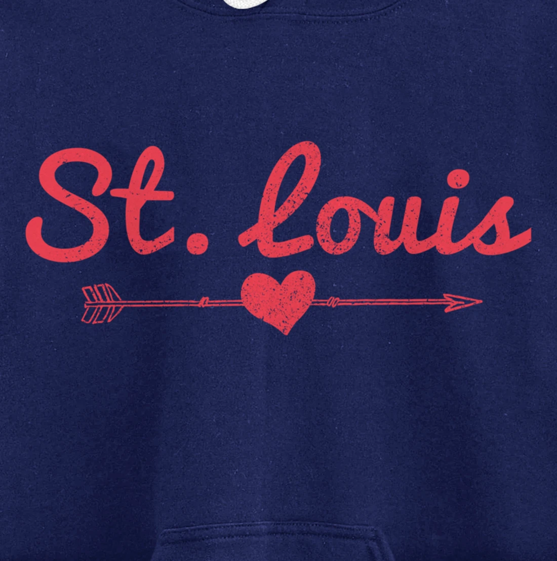 St. Louis Missouri Arrow Heart Pride Pullover Hoodie