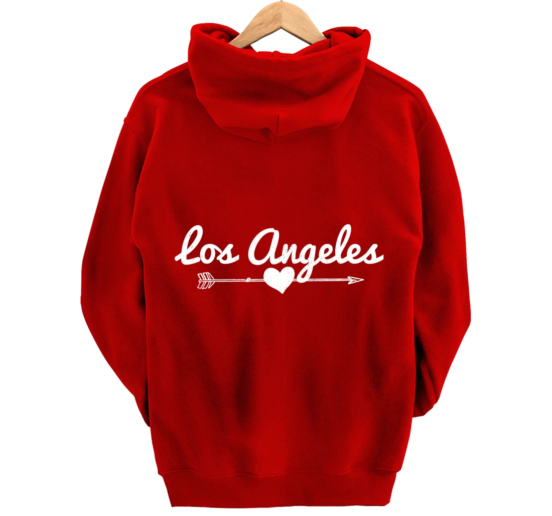 Los Angeles Arrow Heart LA California Pullover Hoodie
