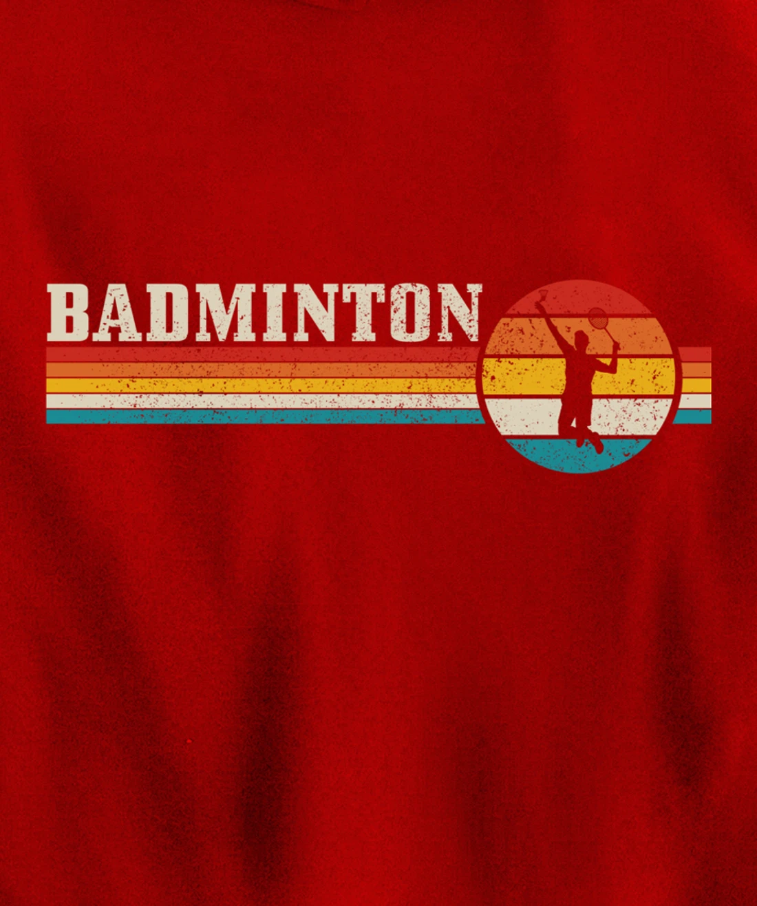 Badminton Player Vintage Badminton Pullover Hoodie