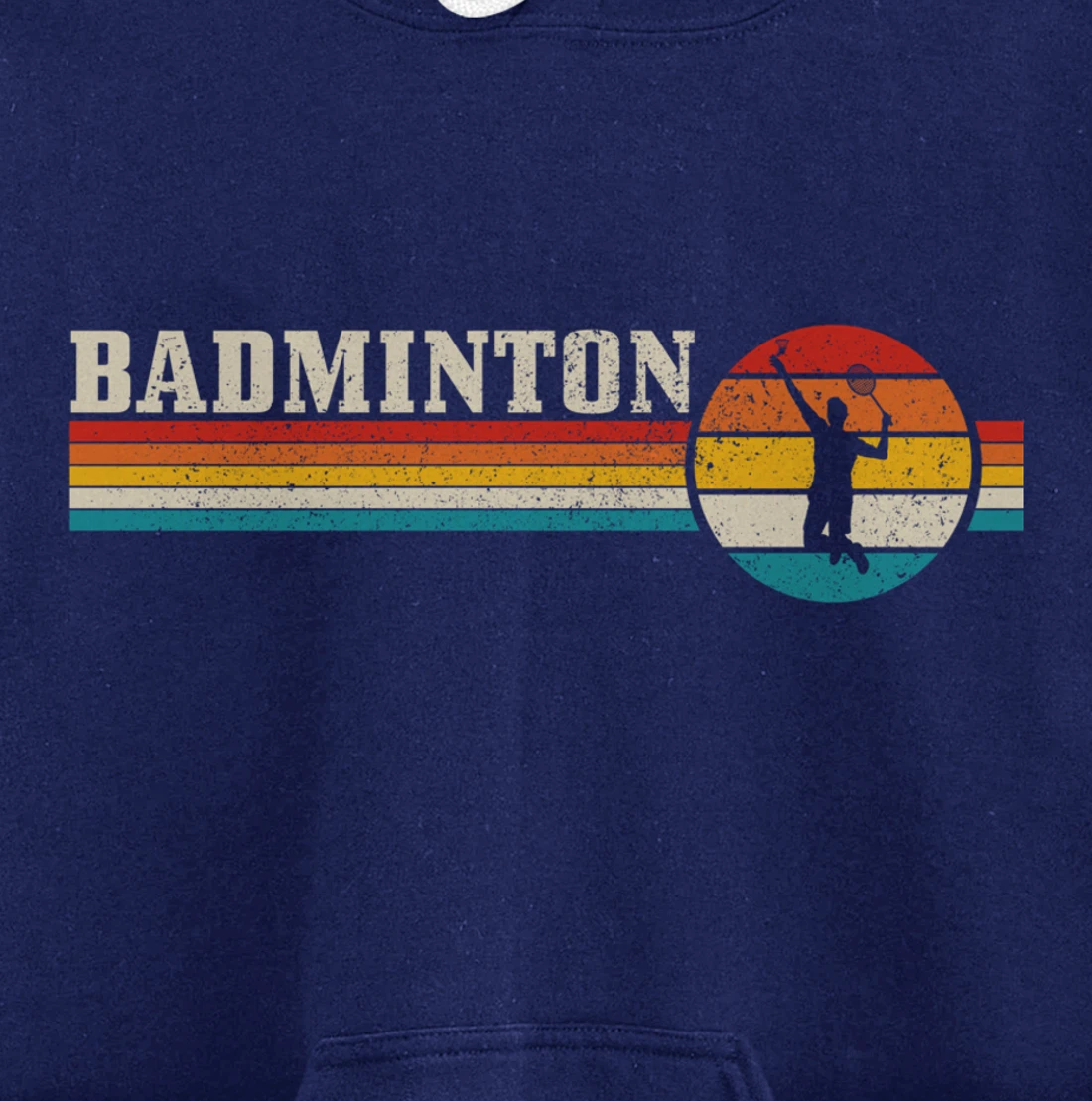 Badminton Player Vintage Badminton Pullover Hoodie