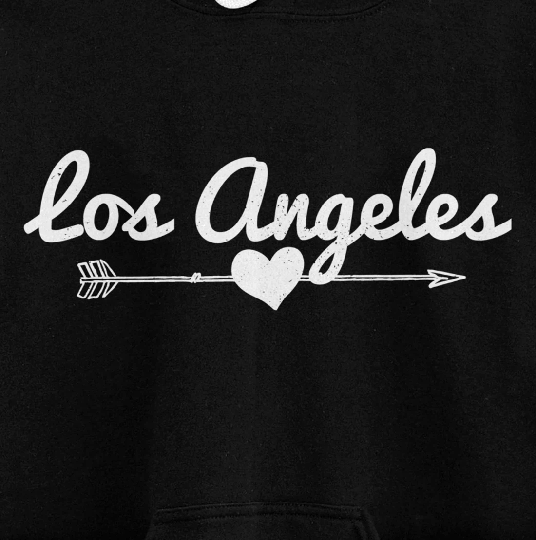 Los Angeles Arrow Heart LA California Pullover Hoodie