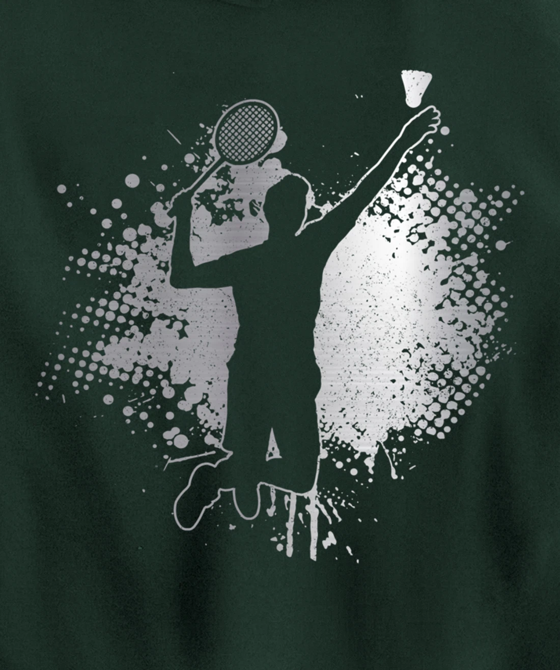 Badminton Player Vintage Badminton Pullover Hoodie