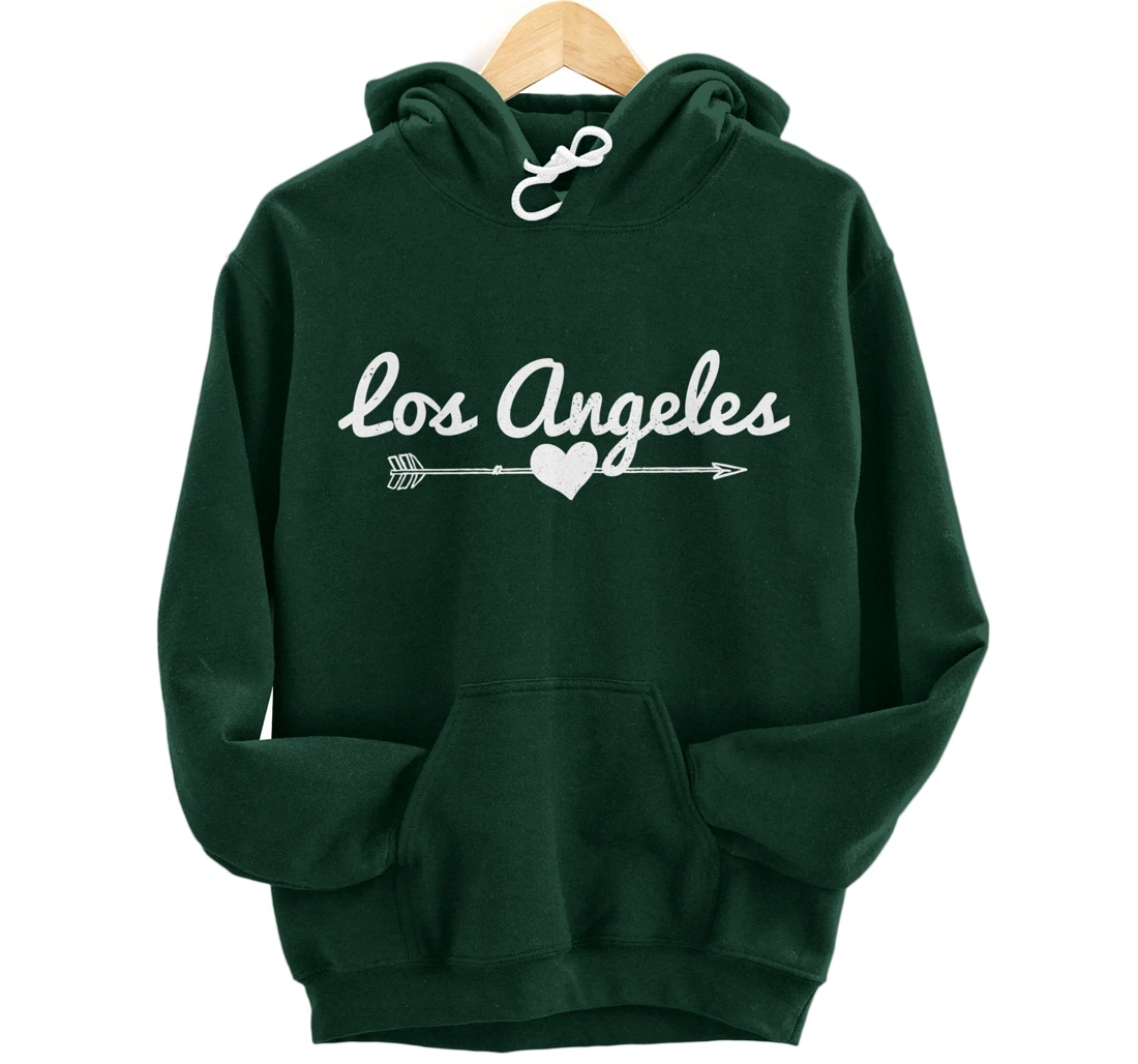 Los Angeles Arrow Heart LA California Pullover Hoodie