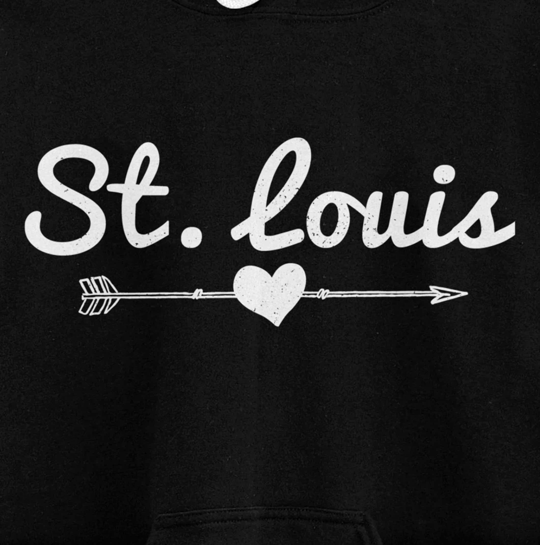 St. Louis Missouri Arrow Heart Pride Pullover Hoodie