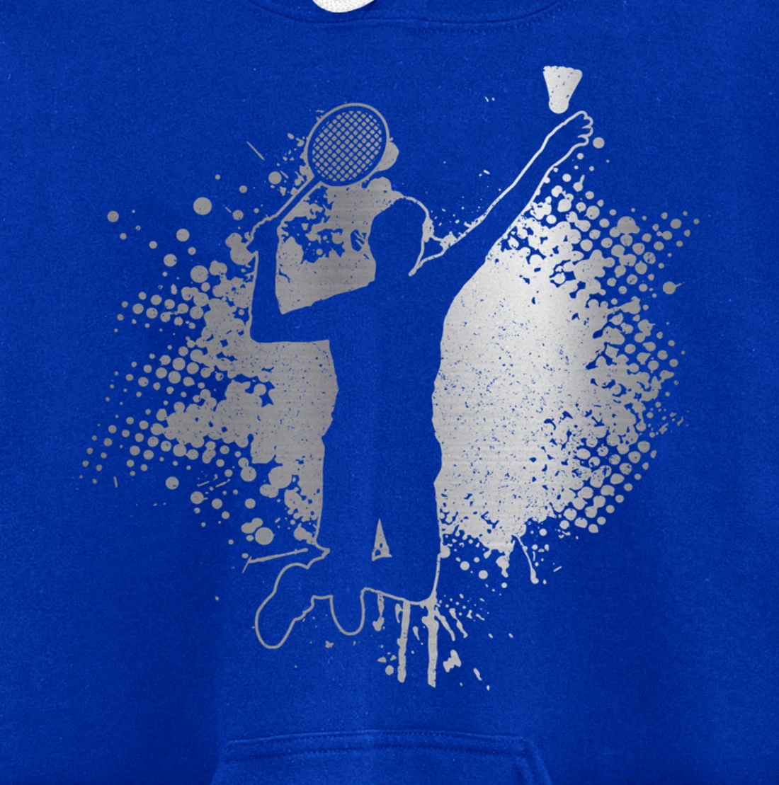 Badminton Player Vintage Badminton Pullover Hoodie