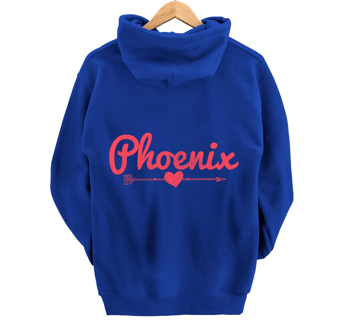 Phoenix Aizona Arrow Heart Pride Pullover Hoodie