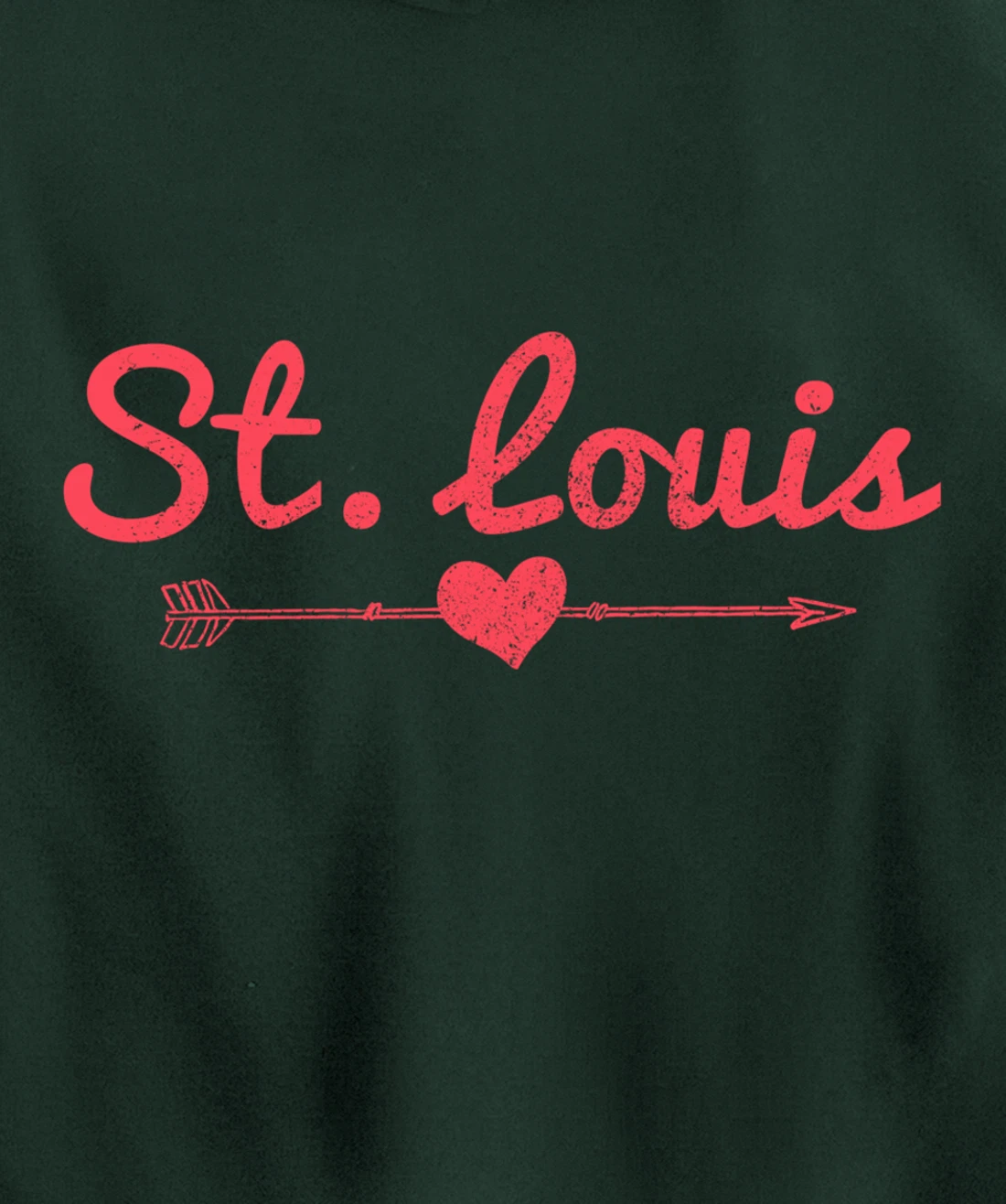 St. Louis Missouri Arrow Heart Pride Pullover Hoodie
