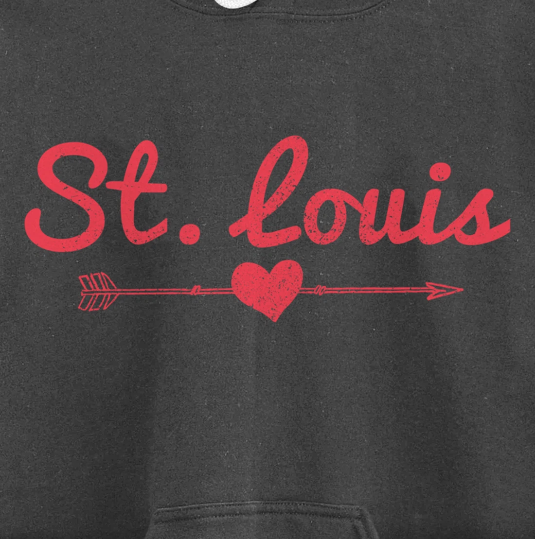 St. Louis Missouri Arrow Heart Pride Pullover Hoodie