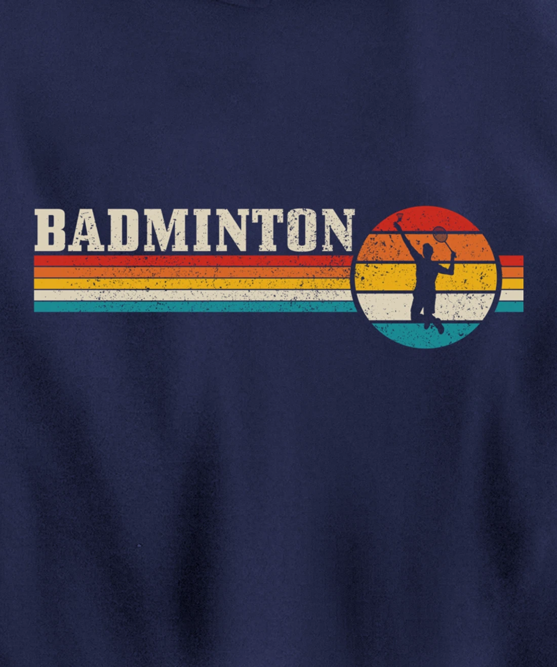 Badminton Player Vintage Badminton Pullover Hoodie