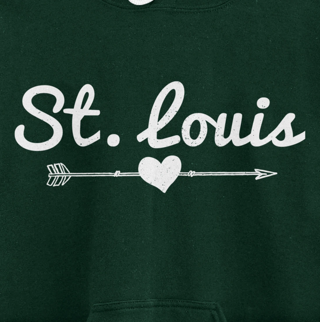 St. Louis Missouri Arrow Heart Pride Pullover Hoodie