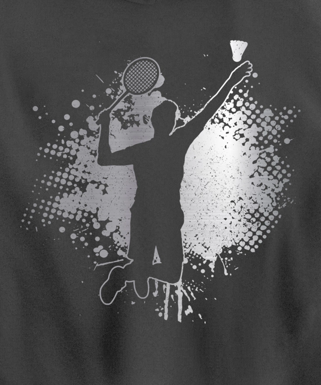 Badminton Player Vintage Badminton Pullover Hoodie