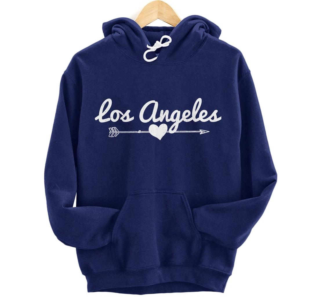 Los Angeles Arrow Heart LA California Pullover Hoodie
