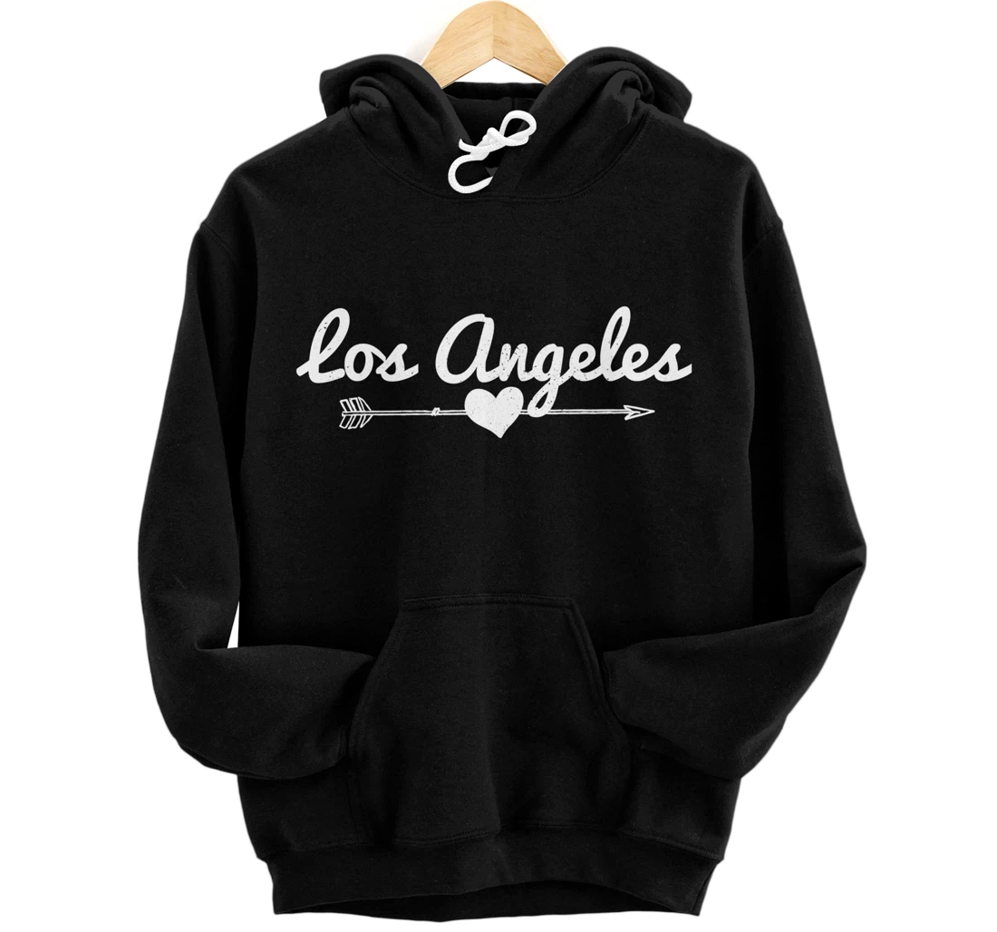 Los Angeles Arrow Heart LA California Pullover Hoodie