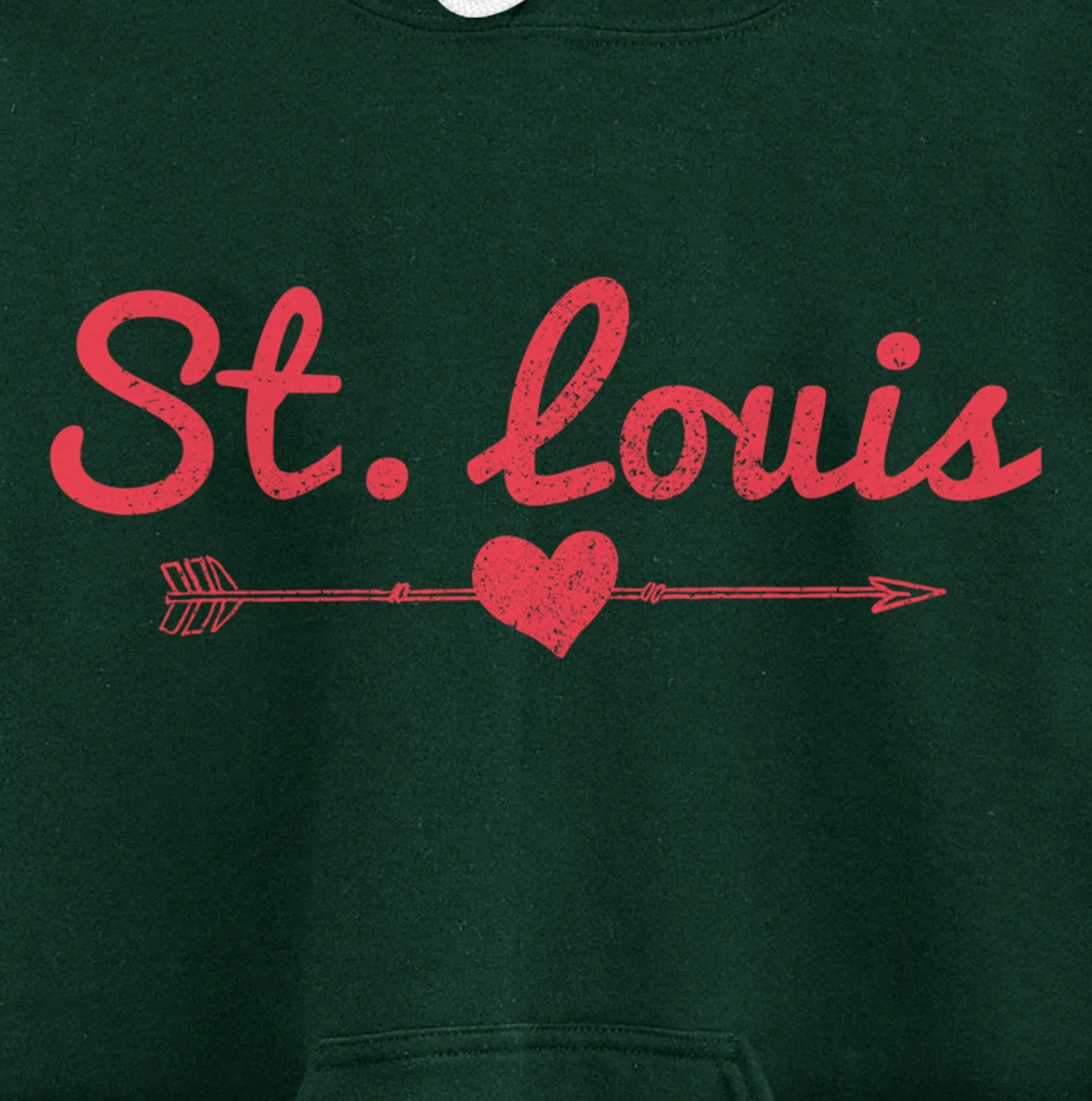 St. Louis Missouri Arrow Heart Pride Pullover Hoodie