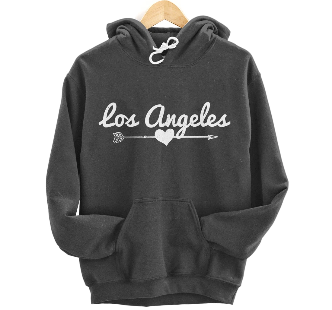 Los Angeles Arrow Heart LA California Pullover Hoodie