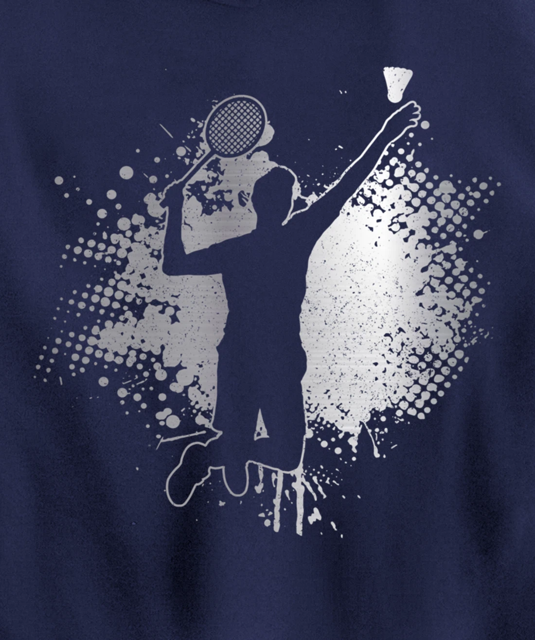 Badminton Player Vintage Badminton Pullover Hoodie