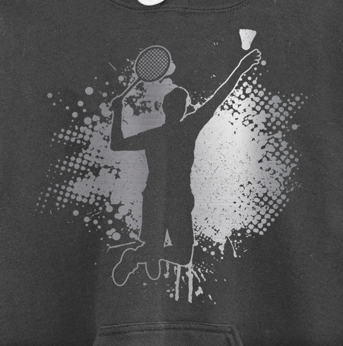 Badminton Player Vintage Badminton Pullover Hoodie