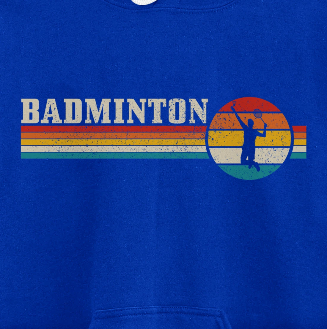 Badminton Player Vintage Badminton Pullover Hoodie