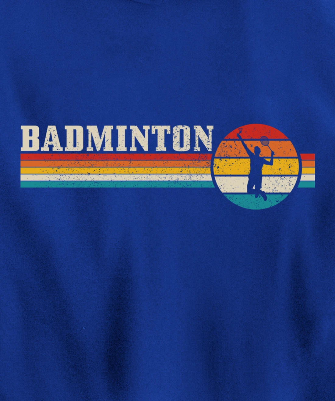 Badminton Player Vintage Badminton Pullover Hoodie