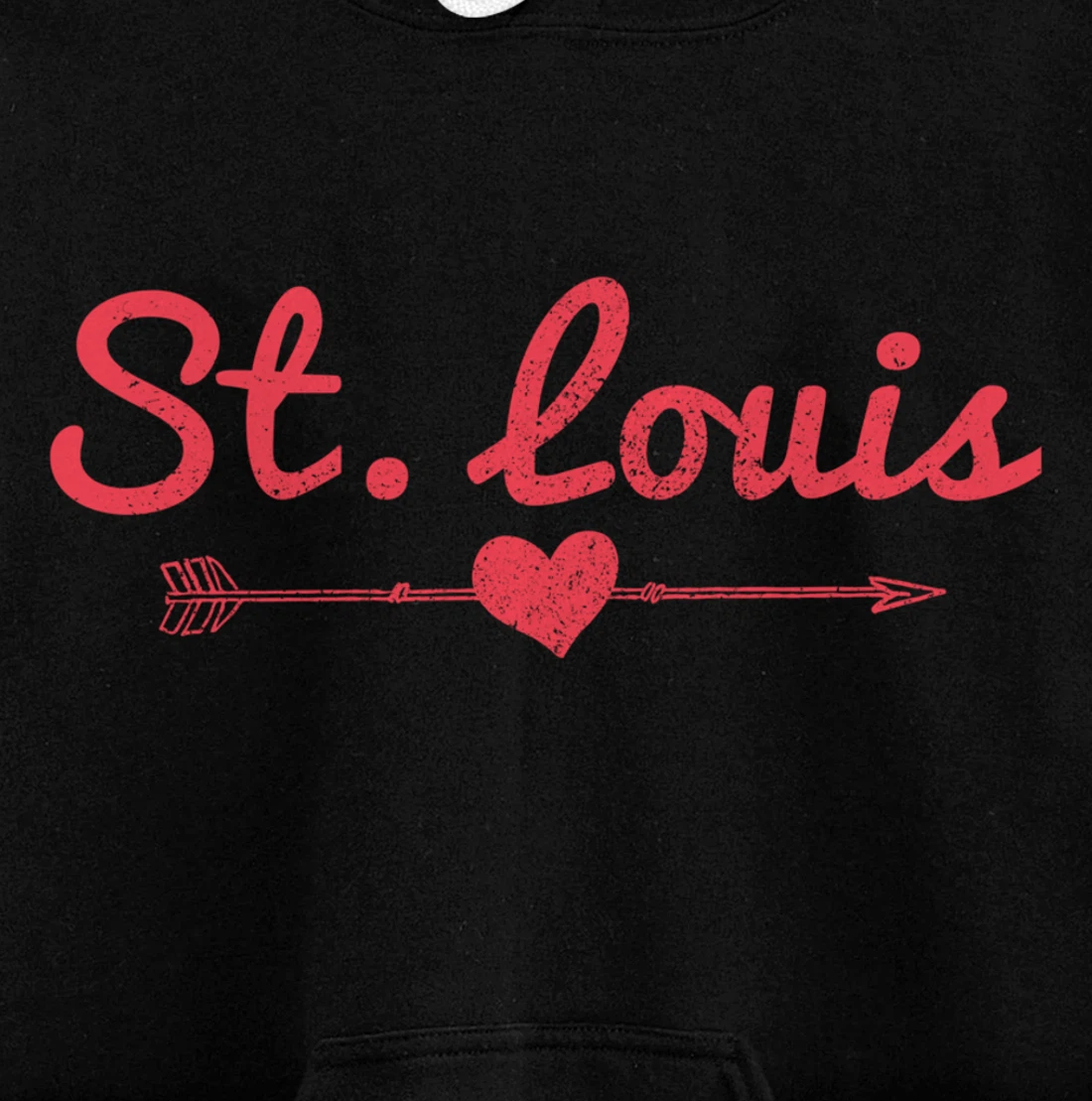 St. Louis Missouri Arrow Heart Pride Pullover Hoodie
