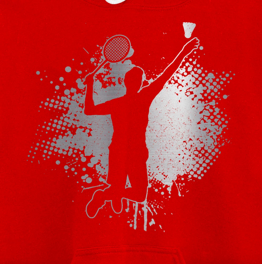 Badminton Player Vintage Badminton Pullover Hoodie